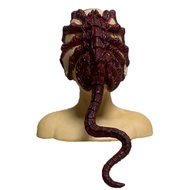 NEW Halloween Horror Demon Mask Terrifying And Eerie Vampire Worm Eye Makeup Blood Red Face Hugging 