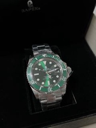 50%off Bapex Watch Type1機械手錶致敬綠水鬼猿力士