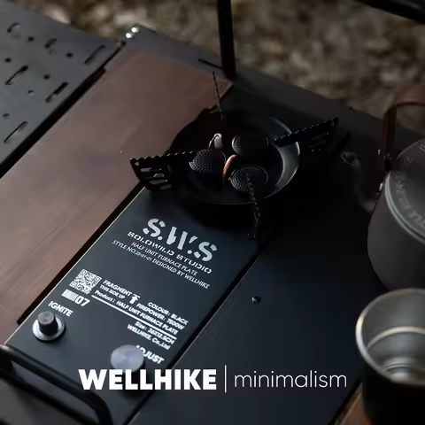 WELLHIKE Outdoor SWS Half-Unit IGT 3-Burner Stove 7500W Gas Camping Alpine Stove with Multi-Function