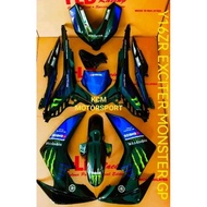 COVER SET Y16ZR MONSTER DESIGN SIAP TAMPAL STICKER