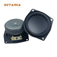 SOTAMIA 2Pcs 2.5 Inch Portable Audio Speaker 4 Ohm 15W Rubber Edge Waterproof Outdoor Loudspeaker DI
