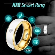 GESH NFC Smart Ring, Stainless Steel Wearable Connect Finger Digital Ring, Intelligent Magic Wear Wa