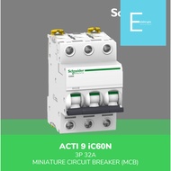 Schneider Electric Acti 9 MCB iC60N - Kurva C - 3P 32A - A9F74332