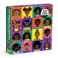 My Hair, My Crown 300 Piece Puzzle from Mudpuppy, Bright Illustrations of Diverse and Beautiful Blac
