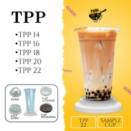 1000pcs Cup Plastik TPP Thailand Gelas Plastik Drinking Water 14oz 16oz 18oz 20oz 22oz