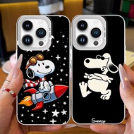 Case for iPhone 16 15 Plus Pro Max Soft A-59 Snoopy