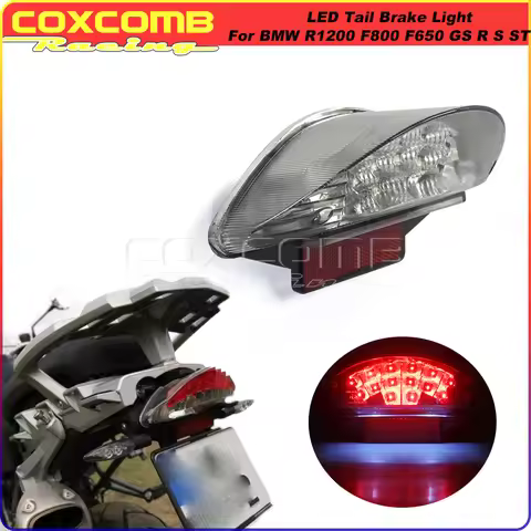 For BMW R1200GS ADV R1200R F650GS F650ST F800S F800ST Motorcycle 12V LED E4 E-Mark Taillight Reflect