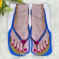 Funny Flip-Flops Socks 3D Digital Printing Socks Tricky Socks Couple Socks Manicure Socks Funny Gift