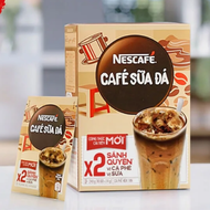 Cà Phê Sữa Đá hòa tan Nescafe Nestle 3in1 công thức mới x2 sánh quyện (hộp 10 góix 24g)
