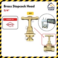 Brass Stopcock Head Replacement Valve Head 1/2 Inch 3/4 Inch Spare Part for City George Kent Brass S