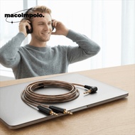 Earphone Replacement Cable, Plug and Play Flexible Aux Cable, 120cm/47.2in 3.5mm to Dual 2.5mm Upgra