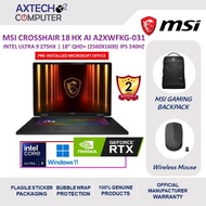 MSI Crosshair 18 HX AI A2XWFKG-031 18'' QHD+ Gaming Laptop ( Ultra 9 275HX, 16GB, 1TB SSD, RTX5060 8
