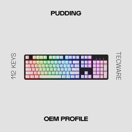 Tecware PBT Pudding White Keycap Set