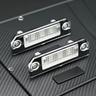 3SMD White LED License Plate Lamps for Golf 4 5 Lupo Polo 9N Passat 3C B6 Sedan 2005-2010