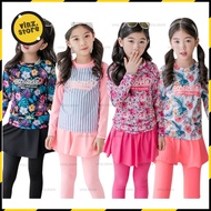 Kid's Swimsuit 2 Piece Girl Baby Swimming Suit Pakaian Renang Muslimah Girl Swimsuit Baju Renang Bud