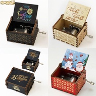 DESERT Wooden Music Box, Hand Crank Classical Carved Musical Box, Gift Crafts Fashion Home Decoratio