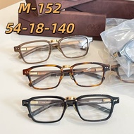[High Quality] 999.9 Glasses M-152 Acetate Fiber Plus Titanium Square Fashion Glasses Frame Optical 