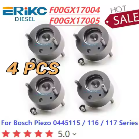 4PC F00GX17004 Piezo Valve Set F00GX17005 Common Rail Injector Repair Kits For Bosch Piezo 0445115 /