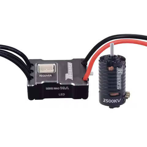 Rocket MINI 1410 2500KV Brushless Motor w/18A ESC for Kyosho Mr03 Atomic DRZ 1/24 1/28 1/32 RC Mini-