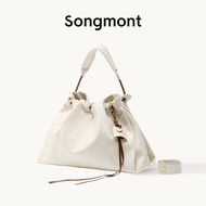 Songmont Medium Gather Bag Set Nappa Leather Crossbody Bag Women Large-Capacity Drawstring Shoulder