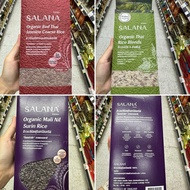 Salma Organic Red Thai Jasmine Coarse Rice 1 Kg. Hom Mali Hand Practice (Salana Brand)