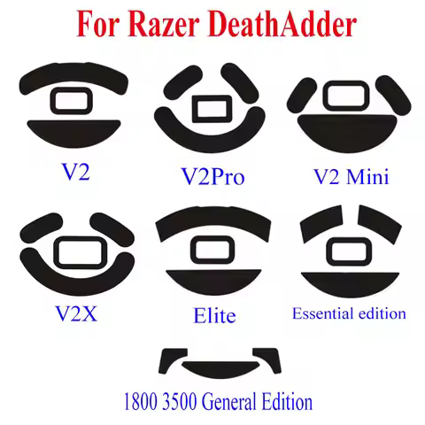 2 Sets Replacement Mouse Feet Skates for Razer DeathAdder V2 Pro V2pro V2X Mini Elite Essential Gene