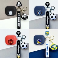 Case for Honor Choice EarBuds X7e Active Silicone Soft Case Cute Basketball Soccer Cartoon Keychain 
