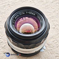 เลนส์ Nikon NIKKOR-S·C Auto 50mm f/1.4 Monut Non Ai 7Element