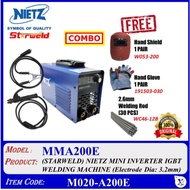(MMA120E / MMA160E / MMA200E) (STARWELD) NIETZ MINI INVERTER IGBT WELDING MACHINE / M020-A120E, M020