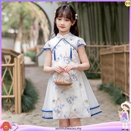 baju cheongsam budak perempuan cheongsam muslimah kids cheongsam kids Girls Dress Summer Dress Cheon