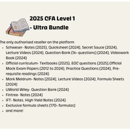 2025 CFA Level 1 Ultra Bundle- Schweser Mark Meldrum IFT UWorld Wiley Official Textbooks Official Mo