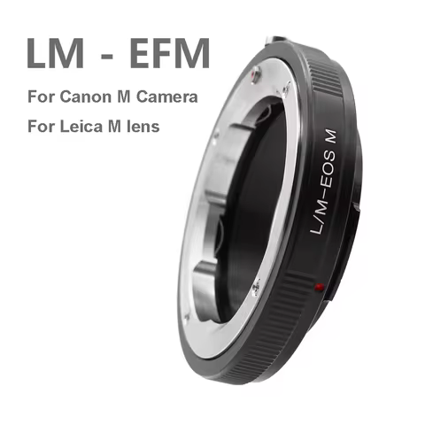 LM - EFM Mount Adapter Ring For Leica M L/M LM mount lens for Canon EOS EF-M mount Camera M5 M6 M50 