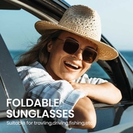 Cyxus [New] Foldable Polarized Sunglasses Square Frame Fur