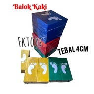 4 cm thick solid wood educational foot blocks Running blocks