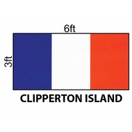 Clipperton Island Flag 3x6ft, Bendera Clipperton Island 3x6ft, Polyester