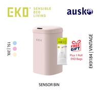 EKO Sensor Bin | EK9184 | Vintage | Dustbin | 15L, 20L | Kitchen Bin | Bathroom Bin | Smart Sensor