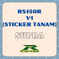 HONDA RS RS150 RS150R V1 SUPRA INDONESIA RAPIDO COVERSET STANDARD  (STICKER TANAM/AIRBRUSH)