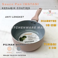 Iwatani Ceramic Milk pan 16cm Sauce pan- iwatani Ceramic Milkpan Saucepan