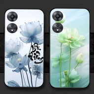 Case for oppo a78 5g / oppo a38 / oppo a78 / oppo a58 with luxurious lotus print