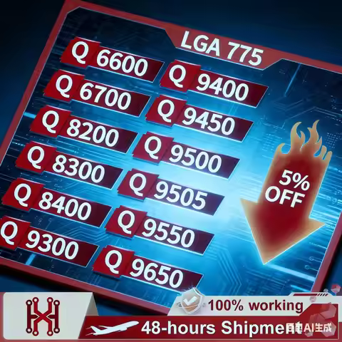 Q6600 Q6700 Q8200 Q8300 Q8400 Q9300 Q9400 Q9450 Q9500 Q9505 Q9550 Q9650 Core for LGA 775