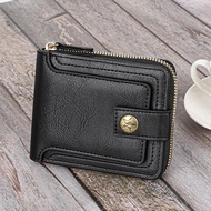 Men Doll Men's Dollar Short Wallet Fashion Multifunctional Retro Horizontal Wallet Zipper Buckle Cha