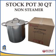 SUPRA Tall Pot Straight/ 28.5 Liter Stock Pot 30 QT Non Steamer