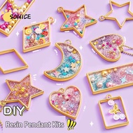 Resin Pendant Molding Kit Children Molding Resin Ornament Crafting Kit Interactive Toys Boys Girls
