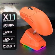 K-Snake X11 Wireless Gaming Three Mode Esports Mouse Bluetooth 2.4G Wired Connection PAW3311 12000DP
