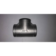Stainless Steel SUS304 Equal Tee Pipe Fitting 20mm 3/4 inch