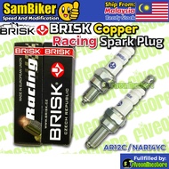 BRISK Cooper Spark Plug Racing AR12C NAR14YC Original Brisk WAVE125 EX5 DREAM110 DASH YAMAHA LC135 N