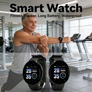 Smart Watch D18 Color Round Screen Sports Watch Step Monitor Sleep Heart Rate Blood Pressure 1.44 In