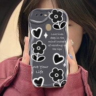 OPPO A5 A3s A12 A12s A12e A5s A7 A31 2020 A8 A11K realme c1 Case love flower pattern cover Personali