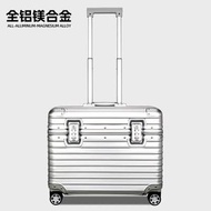 鋁鎂合金拉桿箱18寸登機箱20寸機長行李箱上翻蓋攝影箱金屬旅行箱