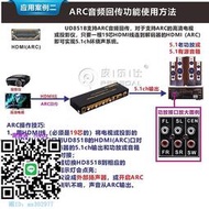 混音器HDMI4k ARC光纖同軸AC3杜比DTS解碼器轉5.1環繞音響功放U盤播放帶藍芽適用藍光機PS4海信小米混聲器